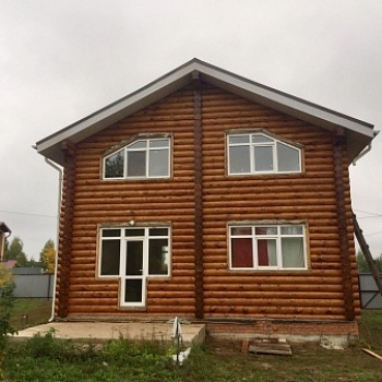 Деревянный дом из бревна, г.Казань